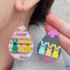 oly-b034d73e3330ad2b9f1ea4330cf44d22 Wholesale Easter color sunglasses Rabbit printed earrings earrings female acrylic simple personalized earrings
