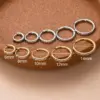 Wholesale 1 Piece 316L Stainless Steel Zircon Simple Style Classic Style Shiny Ear Cartilage Rings & Studs Round Waterproof Non Tarnish Surgical Steel 18K Gold Plated Ear Cartilage Rings & Studs