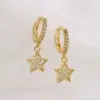 Wholesale Sweet Star Copper Drop Earrings