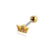 Wholesale 1 Piece Ear Cartilage Rings & Studs Vintage Style French Style Simple Style Crown Flower Butterfly 316L Stainless Steel Copper Waterproof Non Tarnish Surgical Steel Zircon