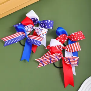 Wholesale American Independence Day Children's Custom Elastic Hairband Headwear Festival Elements Elastic Hairband Hair Accessories