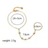 Wholesale PVD Coated Real Gold Plated 18K Gold Geometric 304 Stainless Steel IG Style Waterproof Non Tarnish 304 Stainless Steel Bracelets