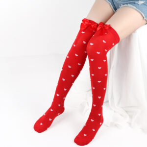 5 # Little love/red socks-red knot / One Size