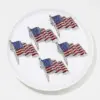 Wholesale Europe And The United States New American Flag Brooch Alloy Diamond Painting Oil Anti-light Pin Independence Day Flag Brooch Accessories