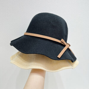 Wholesale Hat Women's Spring and Summer Sunshade Fashion Fisherman Hat Elegant Elegant Casual Travel Sunscreen Hat White All-Match Small Top Hat