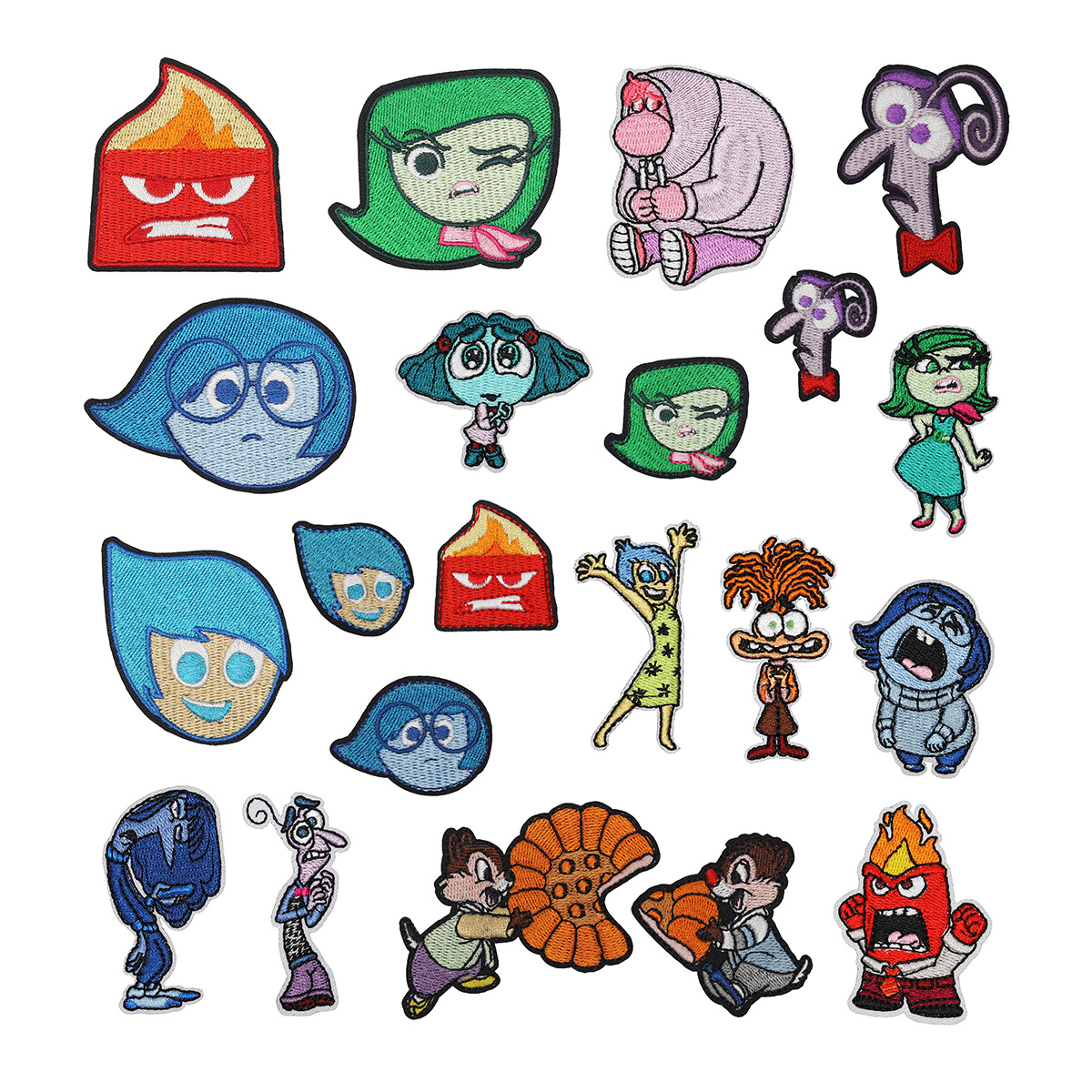 Wholesale Elegant Embroidered New Cartoon Embroidered Cloth Stickers Brain Secret Force Character Patch Clothing Bag Shoes Hat Decorative Decal