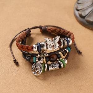 10-Butterfly flower language (multi-layer bracelet)