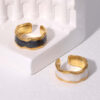Wholesale Titanium steel ring with non-fading color, stainless steel index finger ring