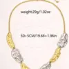 Wholesale Waterproof Non Tarnish Peanut Necklace For Women Featuring 18K Real Gold Plated Electroplated 304 Stainless Steel With Handmade Chain