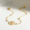 Wholesale Sun Independence Day Jewelry Set For Unisex Featuring 304 Stainless Steel With 18K Real Gold Plated Ball Chain