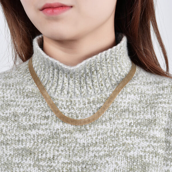 oly-b1842dfd1d16dae4b4e2c95b51882325 Wholesale simple hollow wide metal 8MM necklace female Choker necklace clavicle chain ins titanium steel necklace collar female