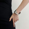 Wholesale metal cross surround irregular opening bracelet retro high sense twist bracelet fashion arm ring