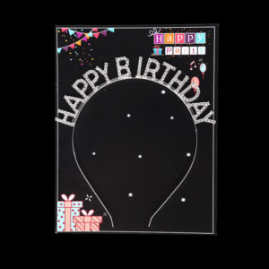 Happy birthday silver+card
