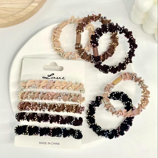 Wholesale Fashion Hair Ties, High Elasticity, Seamless Braided Hair Ties, High-End Autumn and Winter Sales