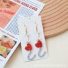 Wholesale Valentine's DayJewelry  Glitter Letter LOVE Love Earrings Acrylic LOVE