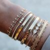 oly-b1bd49874e0c4708b81bdd2ba69242b5 Wholesale Alloy Bracelet Set, 7-Piece Set, Simple Retro Punk Style with Seven Letter Elements