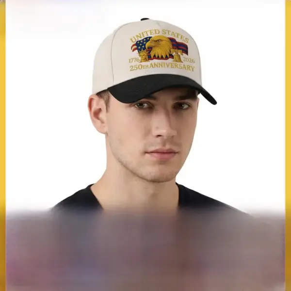 Wholesale American Flag Women's Breathable Baseball Cap In Dyed Black With Printing, Perfect For America's 250th Anniversary