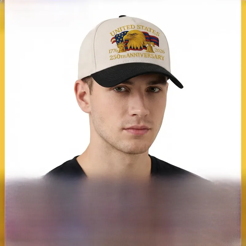 Wholesale American Flag Women's Breathable Baseball Cap In Dyed Black With Printing, Perfect For America's 250th Anniversary