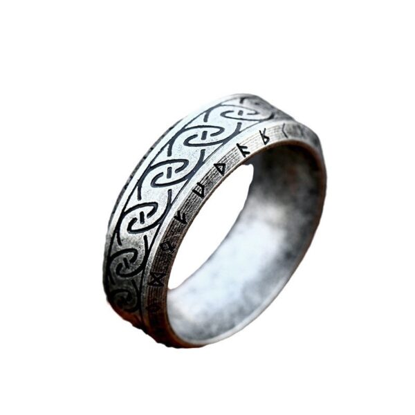 oly-b1fc33f212246ceb0a31424142fef939 Wholesale beier Japanese and Korean fashion simple titanium steel men's and women's ring wholesale Nordic retro Viking letter stainless steel ring