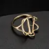 Wholesale Women’s Flowers Ring In Copper With Golden Electroplated Finish Featuring Gem Inlay