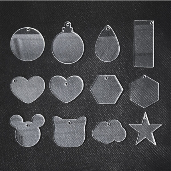oly-b20f670d8bcfd0d18295dcf149ce394b Wholesale blank transparent goo card acrylic sheet plexiglass blank key chain transparent sheet DIY disc pendant