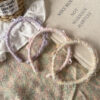 Wholesale style dreamy plush bow hairband sweet atmosphere velvet bow tie headband girl's all-match headdress hair