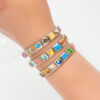 oly-b212f627c4e76b4a9383a52b16fcf033 Wholesale Best-selling Module Bracelet Titanium Steel Oil Dropping Free Hand Matching Stitching diy Unisex Bracelet