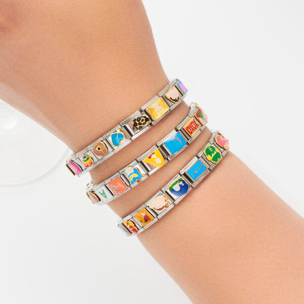 oly-b212f627c4e76b4a9383a52b16fcf033 Wholesale Best-selling Module Bracelet Titanium Steel Oil Dropping Free Hand Matching Stitching diy Unisex Bracelet