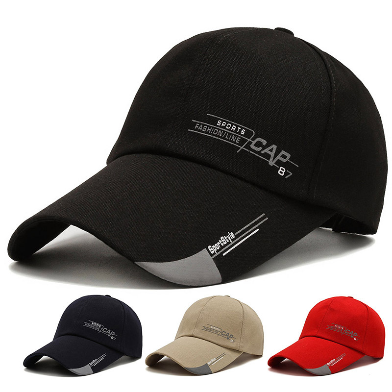 Wholesale Spring and Autumn Hat Men's Long Brim Korean Baseball CAP Outdoor Men's Fishing CAP Sunshade Sunscreen Travel CAP Hat