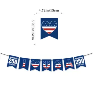 250th Anniversary USA Blue Flag