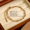 Wholesale Three-dimensional Geometric Bracelets For Women With 304 Stainless Steel O-link Chain