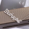 oly-b2324439a49c081b20963876dc9ac287 Wholesale Stainless Steel Best-Selling Jewelry Water Wave Chain Creative Babygirl English Letter Necklace