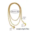 Wholesale Sun Long Necklace For Women, 304 Stainless Steel, 18K Gold Plated PVD Coated, Waterproof, Round Bead Chain