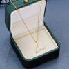 Wholesale 18k Gold-plated Fashionable Fishtail Drop Glue Stainless Steel Necklace Women's Simple Elegant Clavicle Chain All-match Light Luxury Style Decoration