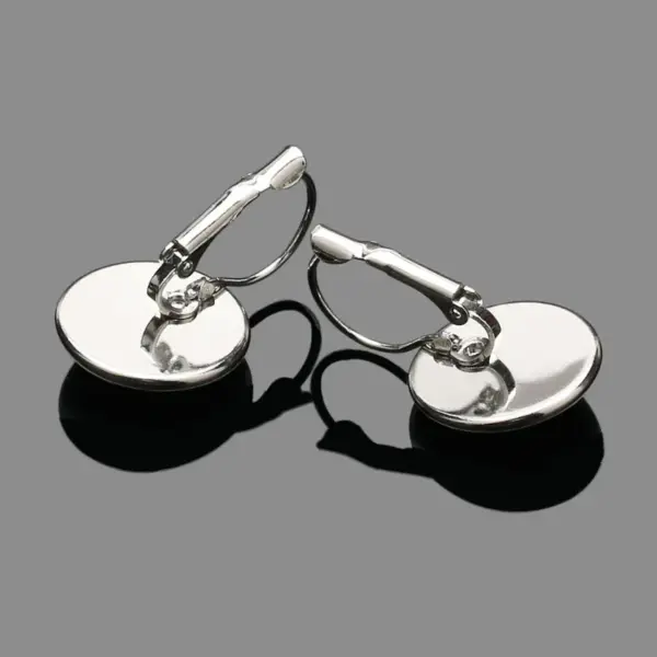 oly-b246ea579661d14f2375c45c395f761c Wholesale 1 Pair Modern Style Classic Style National Flag Round American Flag Glass Iron Drop Earrings