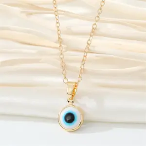 White Necklace / 18K Gold