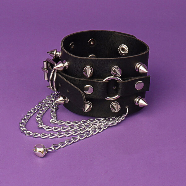 oly-b259a06d9ce3e4258ebc2af9fa6746fb Wholesale Retro Rivets Punk Style Multi-Chain Bracelet Non-Mainstream Couple Leather Bracelet Pu Bracelet Jewelry