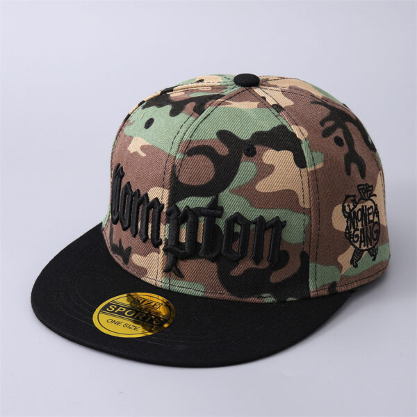 Wholesale selling baseball cap Korean style personalized hip hop flat brim camouflage hat