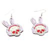 oly-b26c8c3214e568d9f07f91de6c9f9cf0 Wholesale jewelry Halloween series skull rabbit earrings creative design cartoon earrings pendant