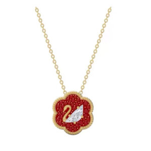 Plum blossom swan necklace