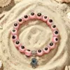 Wholesale Bohemian Palm Resin Bracelet With Waterproof Non Tarnish Multicolor Cord In Chain, Unisex Style