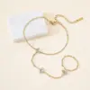 Wholesale Waterproof Non Tarnish Flowers Bracelet For Women In 18K Gold Plated 304 Stainless Steel With Zircon And PVD Coated Cable Chain