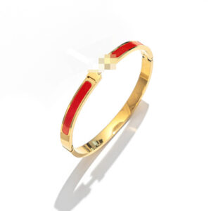 6mm red / Made of stainless steel + real gold plating in the furnace