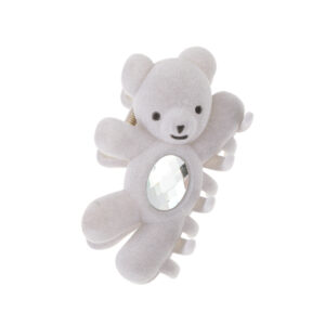 11cm flocking bear gripper Gray-1
