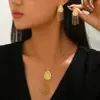 Wholesale Geometric Tassel Jewelry Set For Women In Electroplated Copper With 18K Real Gold Plated And Seed Bead Inlay Featuring O Chain