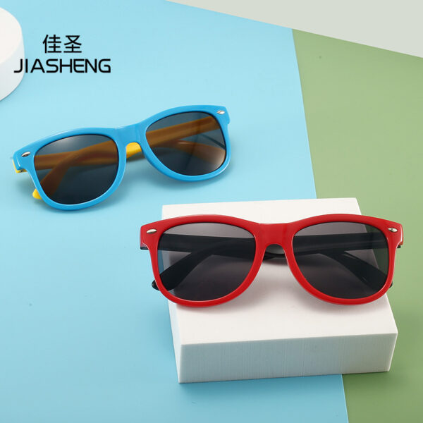 oly-b36b12d17fd3f23705449a245fc85926 Wholesale children's silicone sunglasses fashion mi nail catwalk sunglasses color matching men's and women's baby sun protection glasses