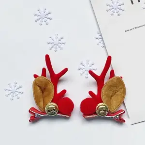 1 Pair of Red Antler Bells