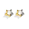 Wholesale Square Stainless Steel Geometric Star Ear Cuff Unisex Trendy Fashion Jewelry Women's Casual Style Ear Studs