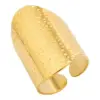 Wholesale PVD Coated Real Gold Plated 18K Gold Geometric Solid Color 304 Stainless Steel Hip-Hop Retro Waterproof Non Tarnish Open Rings