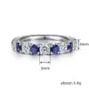Wholesale Cao Shi New Simple Fashion Ring With Row Of Dazzling Stones Texture Design High-End Geometry Unisex Couple Rings